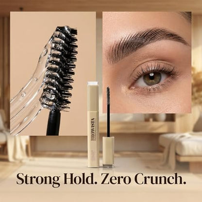 MISS LIL USA BROWISTA Strong Hold Clear Eyebrow Gel – Long-Lasting, Flake-Free, Natural Finish (0.5 oz) Avelisse