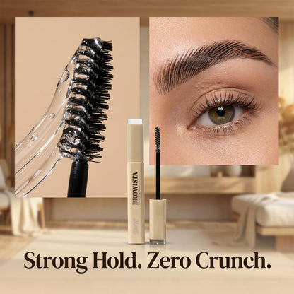MISS LIL USA BROWISTA Strong Hold Clear Eyebrow Gel – Long-Lasting, Flake-Free, Natural Finish (0.5 oz) Avelisse