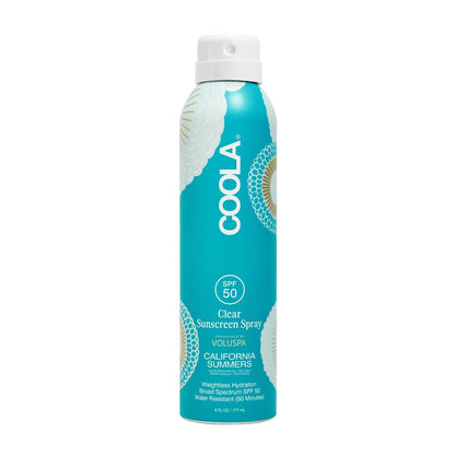 COOLA Organic Clear Sunblock Spray SPF 50 - Voluspa California Summers Fragrance, Daily Sun Protection for Body, Vegan & Gluten Free Avelisse