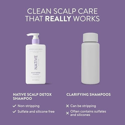 Native Scalp Detox Shampoo Lavender Cloud & Vanilla - 16.5 fl oz for Gentle Cleansing & Scalp Balance