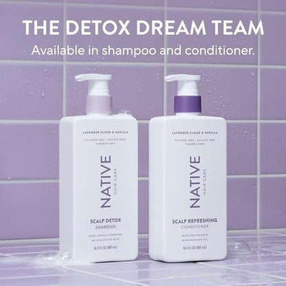 Native Scalp Detox Shampoo Lavender Cloud & Vanilla - 16.5 fl oz for Gentle Cleansing & Scalp Balance