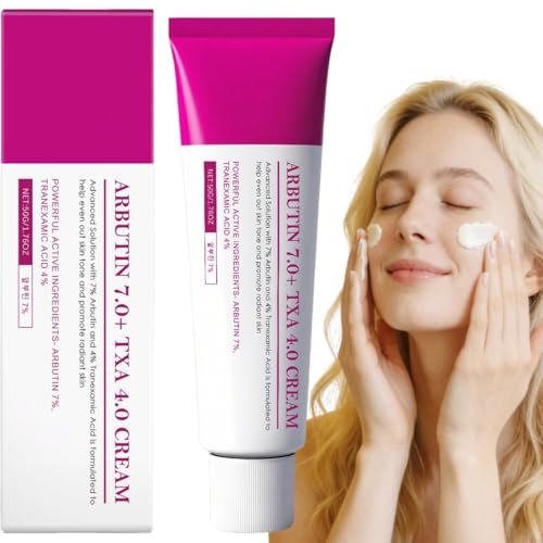 Lanboo Tranexamic Acid Cream with Arbutin 7% + Tranexamic Acid 4% - Dark Spot Corrector for Hyperpigmentation, Freckles & Blemishes - 1.69 fl oz Avelisse
