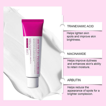 Lanboo Tranexamic Acid Cream with Arbutin 7% + Tranexamic Acid 4% - Dark Spot Corrector for Hyperpigmentation, Freckles & Blemishes - 1.69 fl oz Avelisse