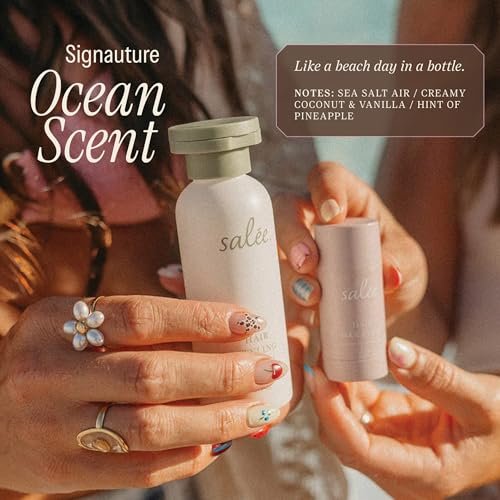 SALEE. Hair Styling Cream & Wax Stick Duo Travel Size - Anti-Frizz Leave-In Smoothing Cream & Flyaway Tamer Wand for Women & Kids, All Hair Types Avelisse