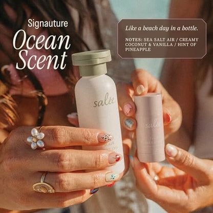 SALEE. Hair Styling Cream & Wax Stick Duo Travel Size - Anti-Frizz Leave-In Smoothing Cream & Flyaway Tamer Wand for Women & Kids, All Hair Types Avelisse
