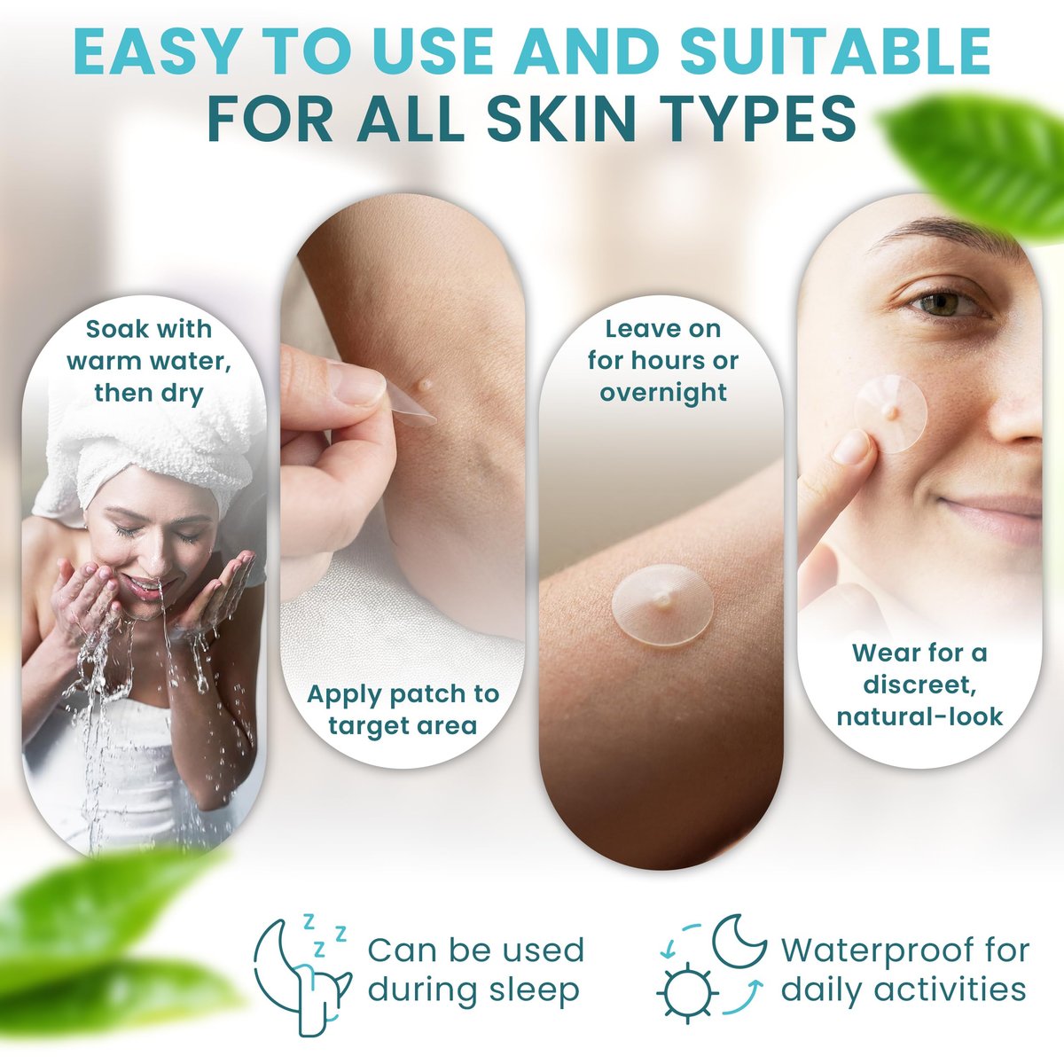 Premium 180 PCS Cosmetic Adhesive Patches – Waterproof, Invisible & Gentle on Skin Avelisse