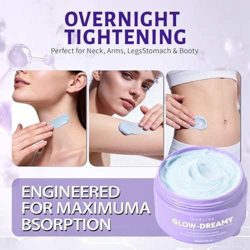 Overnight Toning Body Whip - Firming Night Cream for Loose Crepey Skin on Arms, Thighs & Belly | MAËLISS Avelisse