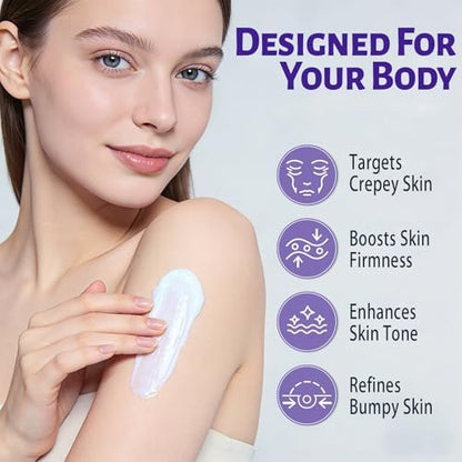 Overnight Toning Body Whip - Firming Night Cream for Loose Crepey Skin on Arms, Thighs & Belly | MAËLISS Avelisse