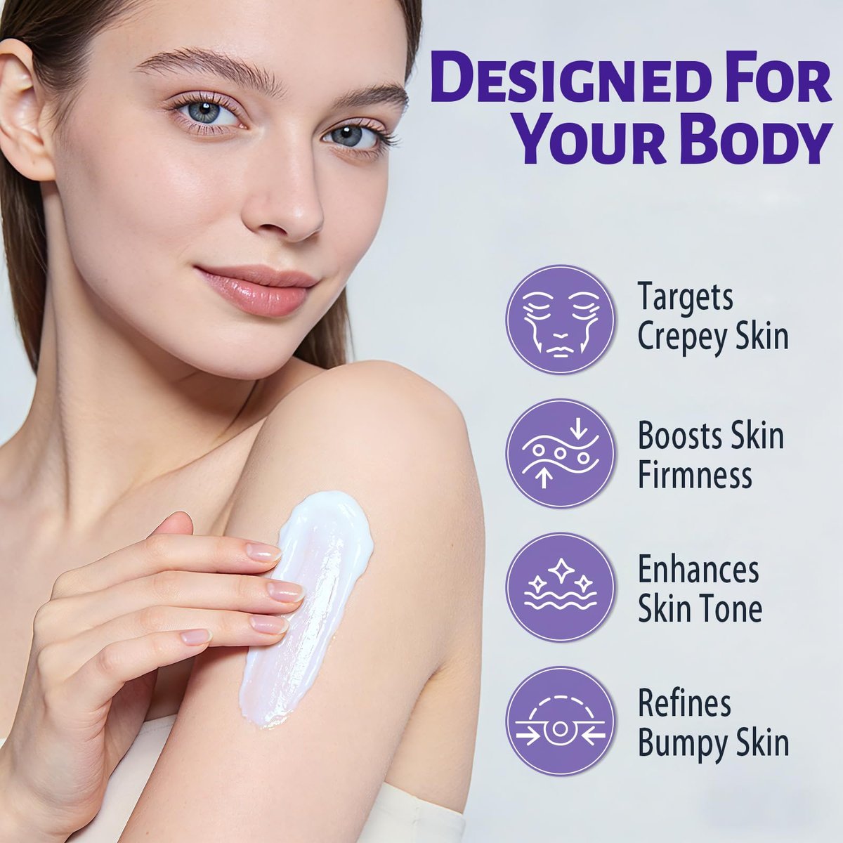 Overnight Toning Body Whip - Firming Night Cream for Loose Crepey Skin on Arms, Thighs & Belly | MAËLISS Avelisse