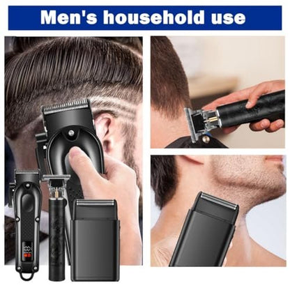 OIYO Hair Clippers Set for Men: Professional Hair Clippers & Trimmers & Electric Foil Shaver for Home Haircuts, Fading, and Beard Trimming - Perfect for Beginners Avelisse