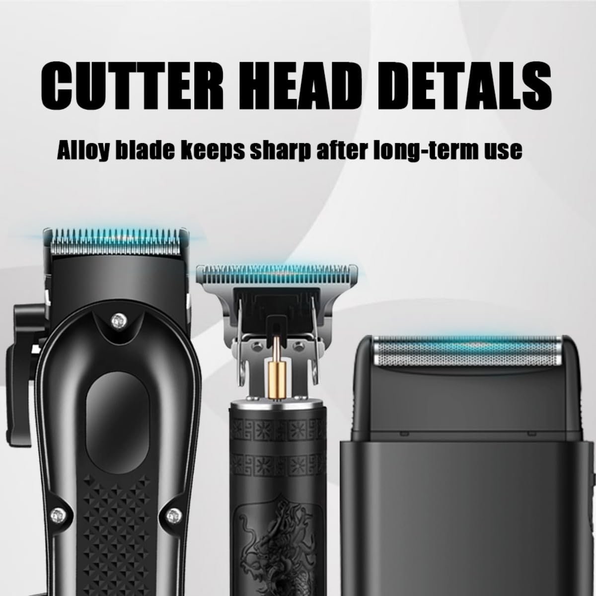 OIYO Hair Clippers Set for Men: Professional Hair Clippers & Trimmers & Electric Foil Shaver for Home Haircuts, Fading, and Beard Trimming - Perfect for Beginners Avelisse