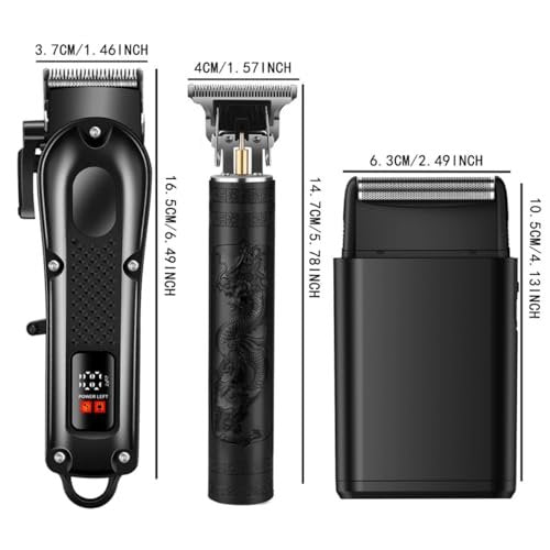 OIYO Hair Clippers Set for Men: Professional Hair Clippers & Trimmers & Electric Foil Shaver for Home Haircuts, Fading, and Beard Trimming - Perfect for Beginners Avelisse