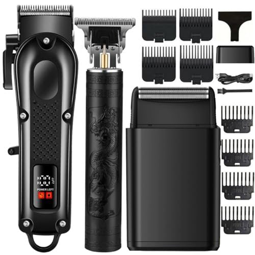 OIYO Hair Clippers Set for Men: Professional Hair Clippers & Trimmers & Electric Foil Shaver for Home Haircuts, Fading, and Beard Trimming - Perfect for Beginners Avelisse