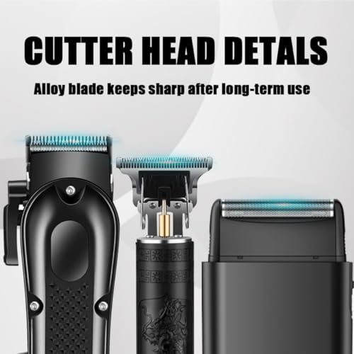 OIYO Hair Clippers Set for Men: Professional Hair Clippers & Trimmers & Electric Foil Shaver for Home Haircuts, Fading, and Beard Trimming - Perfect for Beginners Avelisse