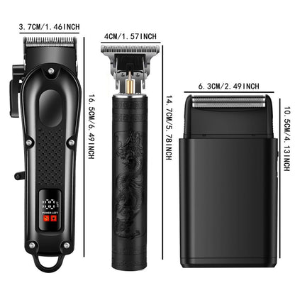 OIYO Hair Clippers Set for Men: Professional Hair Clippers & Trimmers & Electric Foil Shaver for Home Haircuts, Fading, and Beard Trimming - Perfect for Beginners Avelisse
