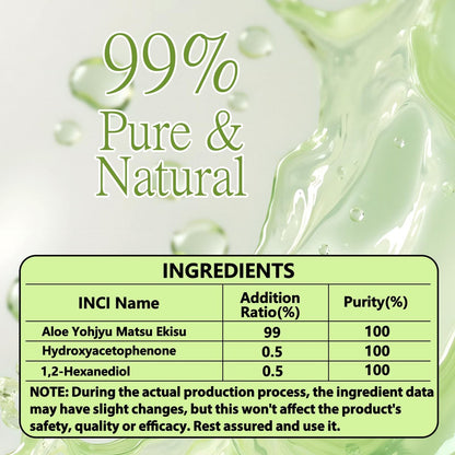ABOTE Organic Aloe Vera Gel – 99% Pure Aloe for Face, Body & Hair, After Sun & Shave Relief, 13.53 fl oz (400ml) Avelisse