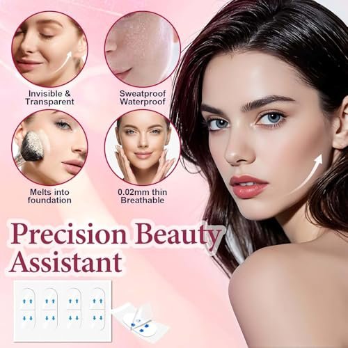 JBSZTH Face Tape Lifting Invisible – 200PCS Strong Hold Facelift Tape for Jawline, Cheeks & Neck, Super Thin Breathable Avelisse