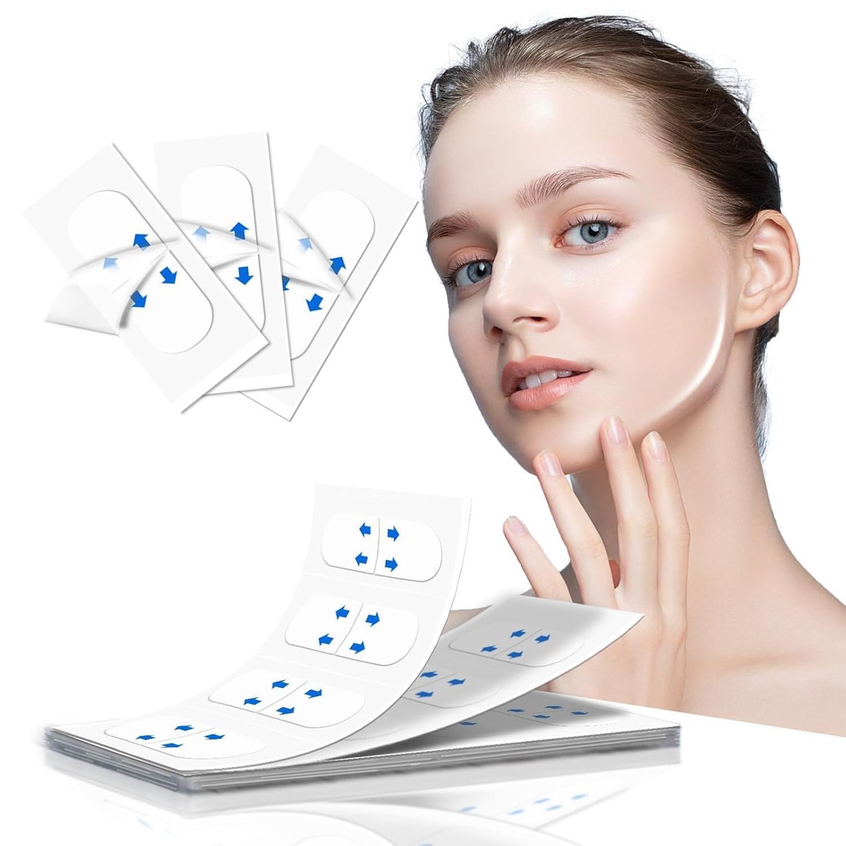JBSZTH Face Tape Lifting Invisible – 200PCS Strong Hold Facelift Tape for Jawline, Cheeks & Neck, Super Thin Breathable Avelisse