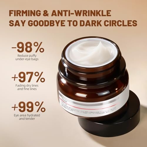 eleytele Korean Eye Cream for Dark Circles & Puffiness – Hydrating Under Eye Moisturizer for Fine Lines, Firming, Brightening & Smooth Skin, 1.06 oz Avelisse