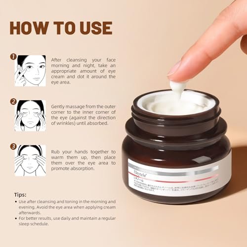 eleytele Korean Eye Cream for Dark Circles & Puffiness – Hydrating Under Eye Moisturizer for Fine Lines, Firming, Brightening & Smooth Skin, 1.06 oz Avelisse