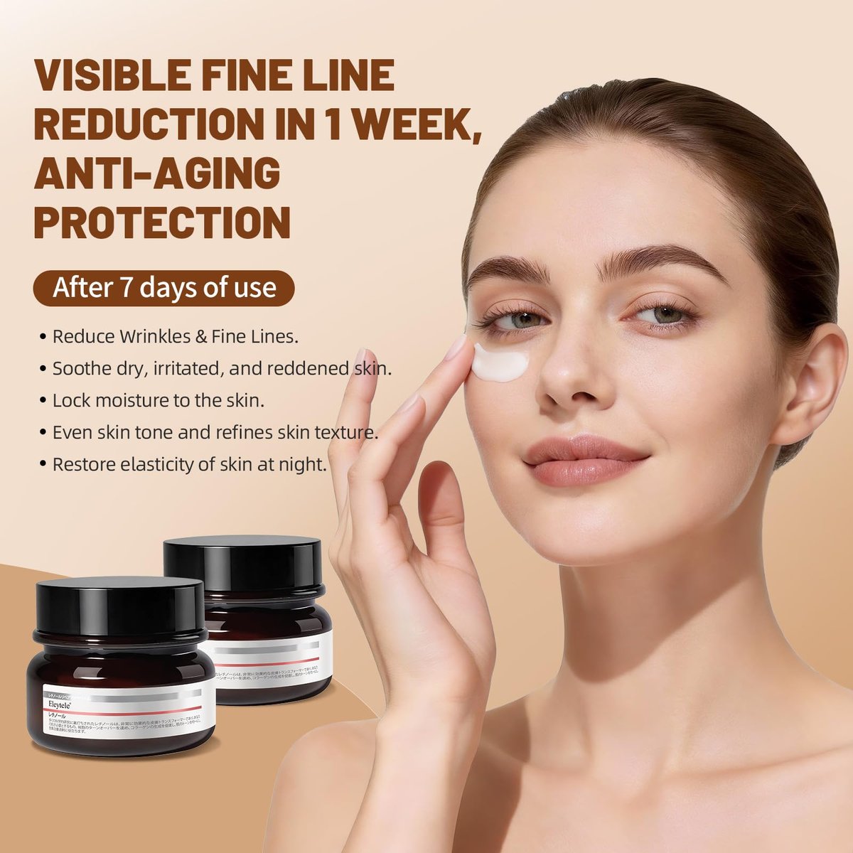 eleytele Korean Eye Cream for Dark Circles & Puffiness – Hydrating Under Eye Moisturizer for Fine Lines, Firming, Brightening & Smooth Skin, 1.06 oz Avelisse