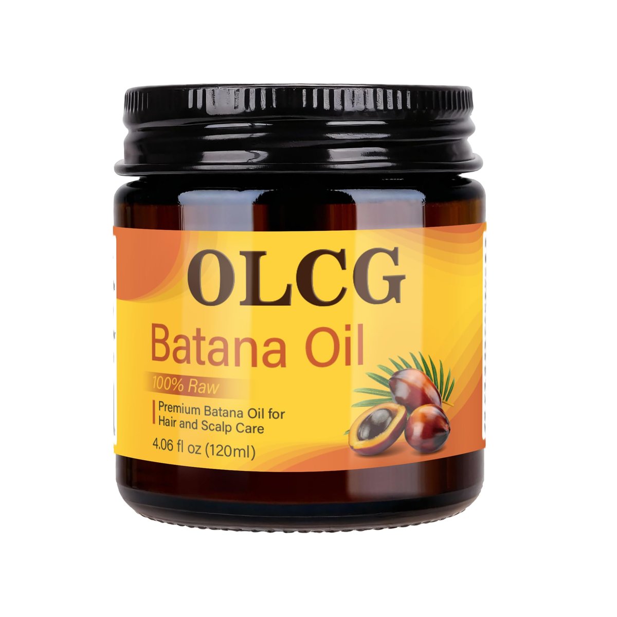 OLCG 100% Raw Batana Oil for Hair Growth - Pure Batana Oil Paste, Enhances Thickness & Shine, Reduces Breakage and Hair Loss, Nourishment For All Types - 4.06 fl oz (120ml) Avelisse