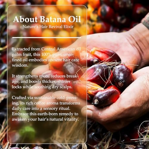OLCG 100% Raw Batana Oil for Hair Growth - Pure Batana Oil Paste, Enhances Thickness & Shine, Reduces Breakage and Hair Loss, Nourishment For All Types - 4.06 fl oz (120ml) Avelisse