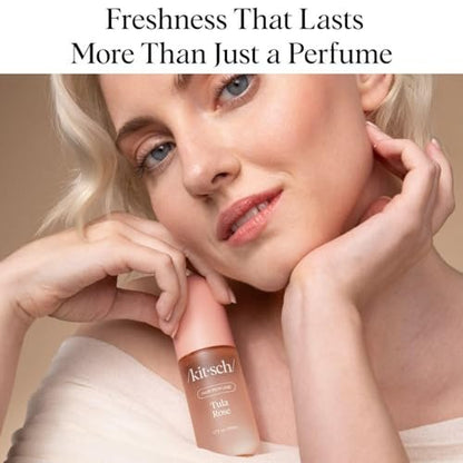 Kitsch Hair Perfume for Women - Tula Rose | Clean, Deodorizing & Patented Odor-Eliminating Technology Hair Spray & Body Mist - Floral Vanilla Scent – 50mL
