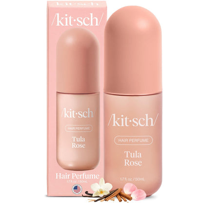 Kitsch Hair Perfume for Women - Tula Rose | Clean, Deodorizing & Patented Odor-Eliminating Technology Hair Spray & Body Mist - Floral Vanilla Scent – 50mL