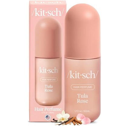 Kitsch Hair Perfume for Women - Tula Rose | Clean, Deodorizing & Patented Odor-Eliminating Technology Hair Spray & Body Mist - Floral Vanilla Scent – 50mL