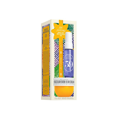 Sol de Janeiro Double Date Beauty Gift Set | Travel Size Brazilian Bum Bum Cream & Cheirosa 59 Perfume Mist | Limited Edition Mini Set Avelisse