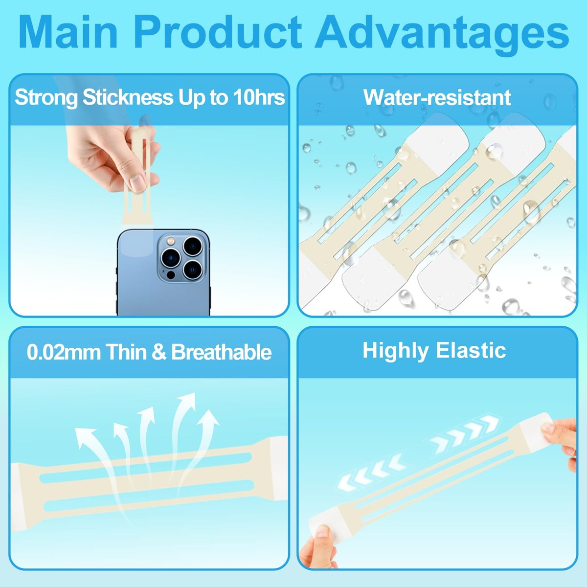 Netlkjonk Invisible Neck Tape for Sagging Skin – 60 PCS + 4 Strips Clear Lifting Tape, Turkey Neck Tightening Patches for Double Chin, Jowls & Wrinkles, Instant Face & Neck Lift for Makeup Avelisse