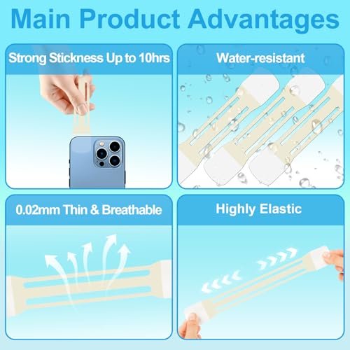 Netlkjonk Invisible Neck Tape for Sagging Skin – 60 PCS + 4 Strips Clear Lifting Tape, Turkey Neck Tightening Patches for Double Chin, Jowls & Wrinkles, Instant Face & Neck Lift for Makeup Avelisse