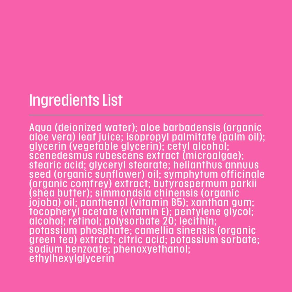 SurFACE Face Moisturizer with Microalgae, Retinol, Squalane – Hydrating Blue Light Defense Cream, 1.7 oz - görsel 13