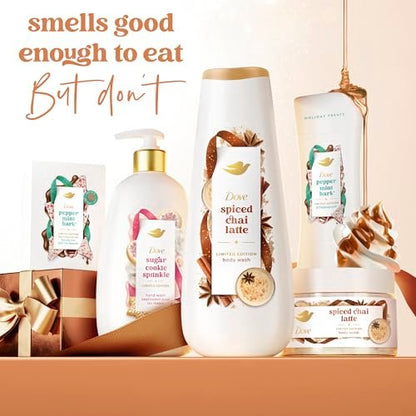 Dove Spiced Chai Latte Liquid Body Wash for Deep Nourishment - Limited Edition Holiday Treats, 20 fl oz