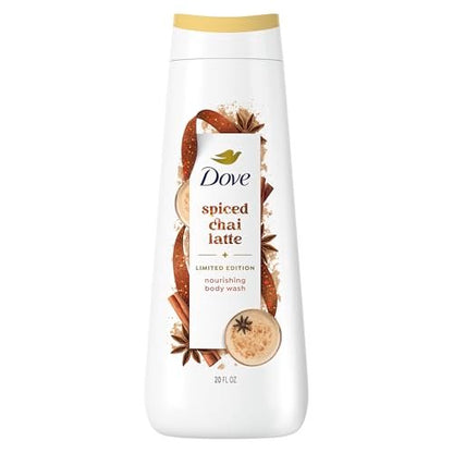 Dove Spiced Chai Latte Liquid Body Wash for Deep Nourishment - Limited Edition Holiday Treats, 20 fl oz