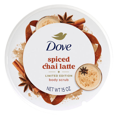 Dove Scrub Cinnamon Pumpkin Pie - Exfoliating Body Scrub, Moisturizing Skin Care, 15 oz