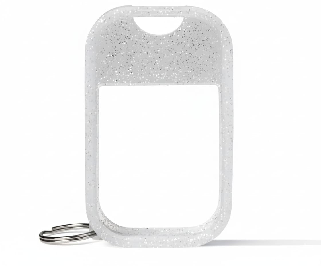 Touchland Protective Silicone Case with Keyring – Frosted Sparkle – Compatible with 1 FL OZ Hand Sanitizer - görsel 7