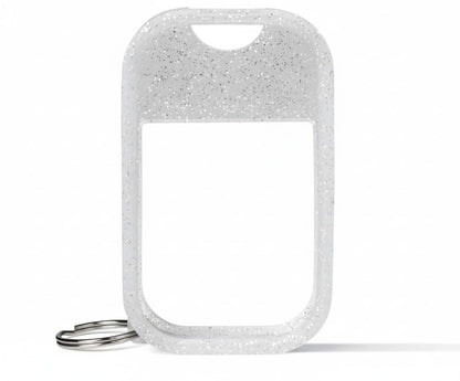 Touchland Protective Silicone Case with Keyring – Frosted Sparkle – Compatible with 1 FL OZ Hand Sanitizer