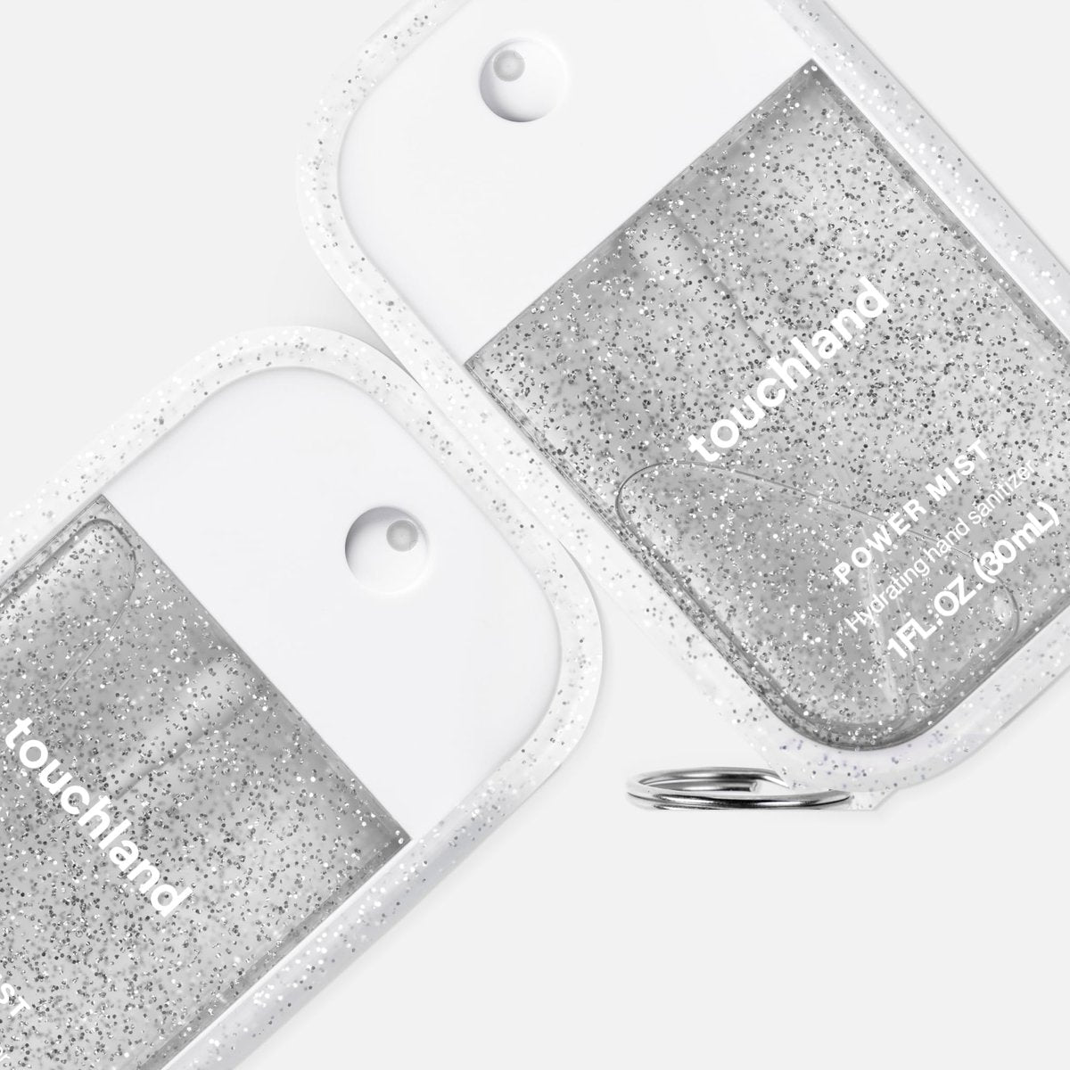 Touchland Protective Silicone Case with Keyring – Frosted Sparkle – Compatible with 1 FL OZ Hand Sanitizer - görsel 5