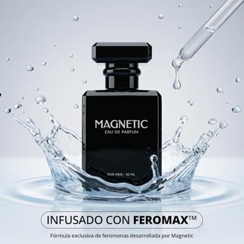 Magnetic Eau de Parfum – Bold, Long-Lasting Pheromone Cologne for Men, 50mL (1.7 fl oz) Avelisse