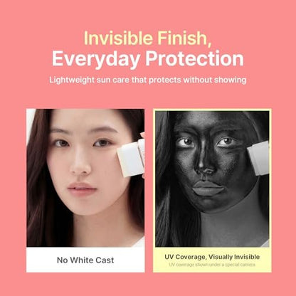 KAHI Airy Fit Sun Stick S - SPF 50+ Triple Functional Broad Spectrum Face Sunscreen Stick - Waterproof, Sweatproof & Sandproof - Ultra-Lightweight & Non-Greasy Sun Shield - Korean Skin Care 0.45 oz Avelisse