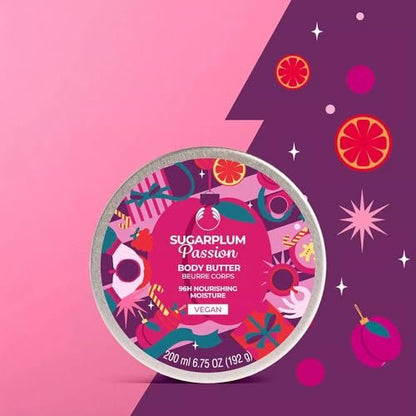 Sugarplum Passion Body Butter - Deeply Nourishing Moisturizer for Dry Skin