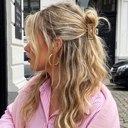CAKURE Gold Hair Clips Mini Claw Clips for Thin Hair - Pack of 2 Women's Hair Accessories - görsel 6