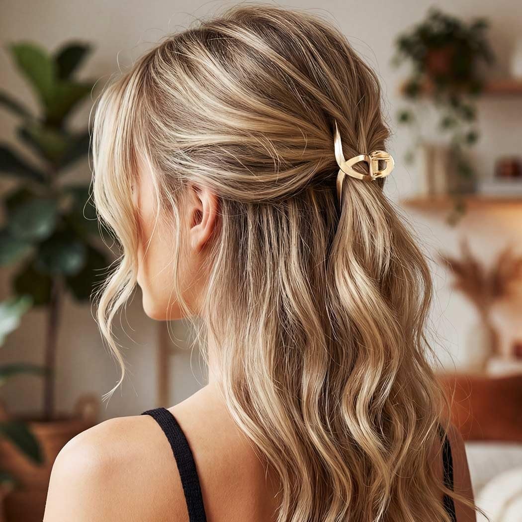 CAKURE Gold Hair Clips Mini Claw Clips for Thin Hair - Pack of 2 Women's Hair Accessories - görsel 13