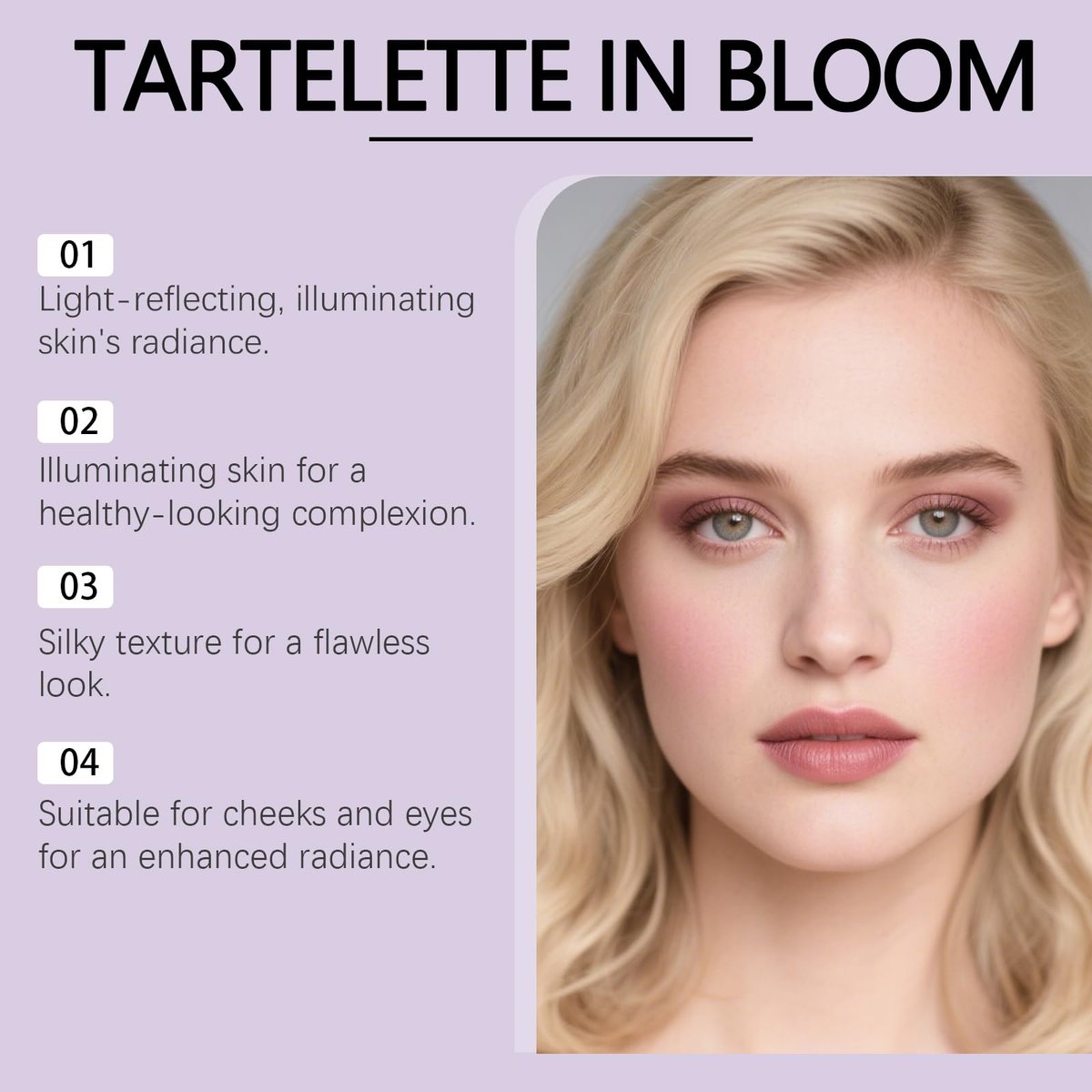 Bekoeen Eye & Cheek Palette - 4-in-1 Eyeshadow, Highlighter & Contour Makeup Palette for Natural Glow Avelisse