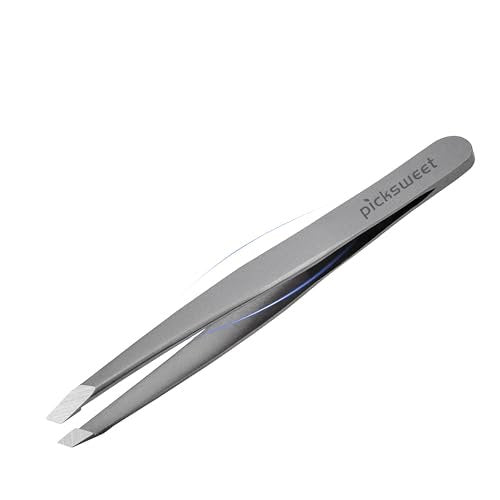 Picksweet Precision Slanted Tweezers for Women – Stainless Steel Facial Hair Removal Tool with Travel Case - görsel 12