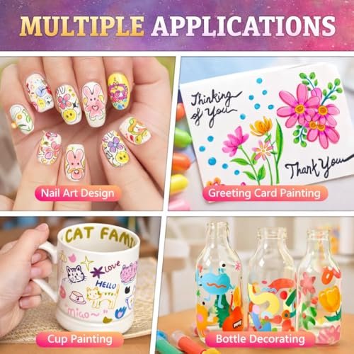 12 Colors Nail Art Markers – Water-Based Quick Dry Nail Polish Pens Set with Fine Tip for DIY Manicure & Nail Design Avelisse