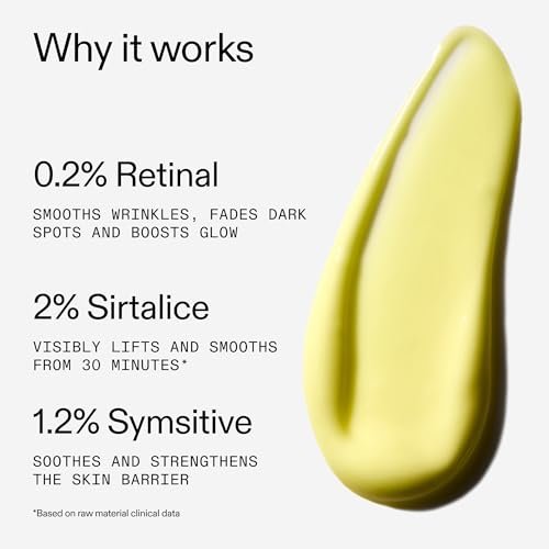 The INKEY List Advanced 0.2% Retinol Serum - 0.5 Fl Oz | Retinal, Sirtalice & Syrelief for Smoothing & Firming Avelisse