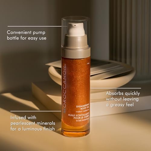 Moroccanoil Shimmering Body Oil – 1.7 Fl Oz | Radiant, Hydrating Glow Avelisse
